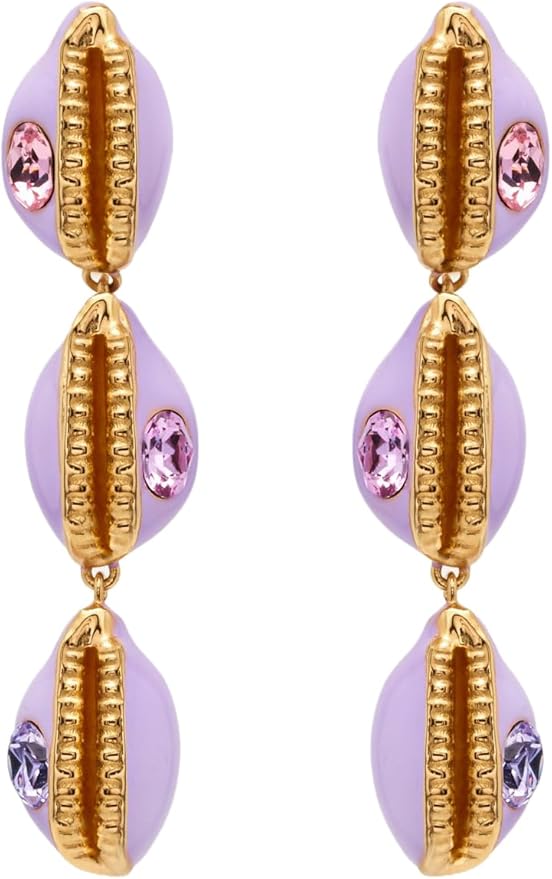Summer's Chicest Earrings To Elevate Any Outfit odl enamel shell earrings