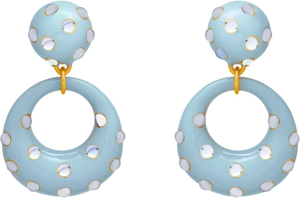 Summer's Chicest Earrings To Elevate Any Outfit odl blue earrings