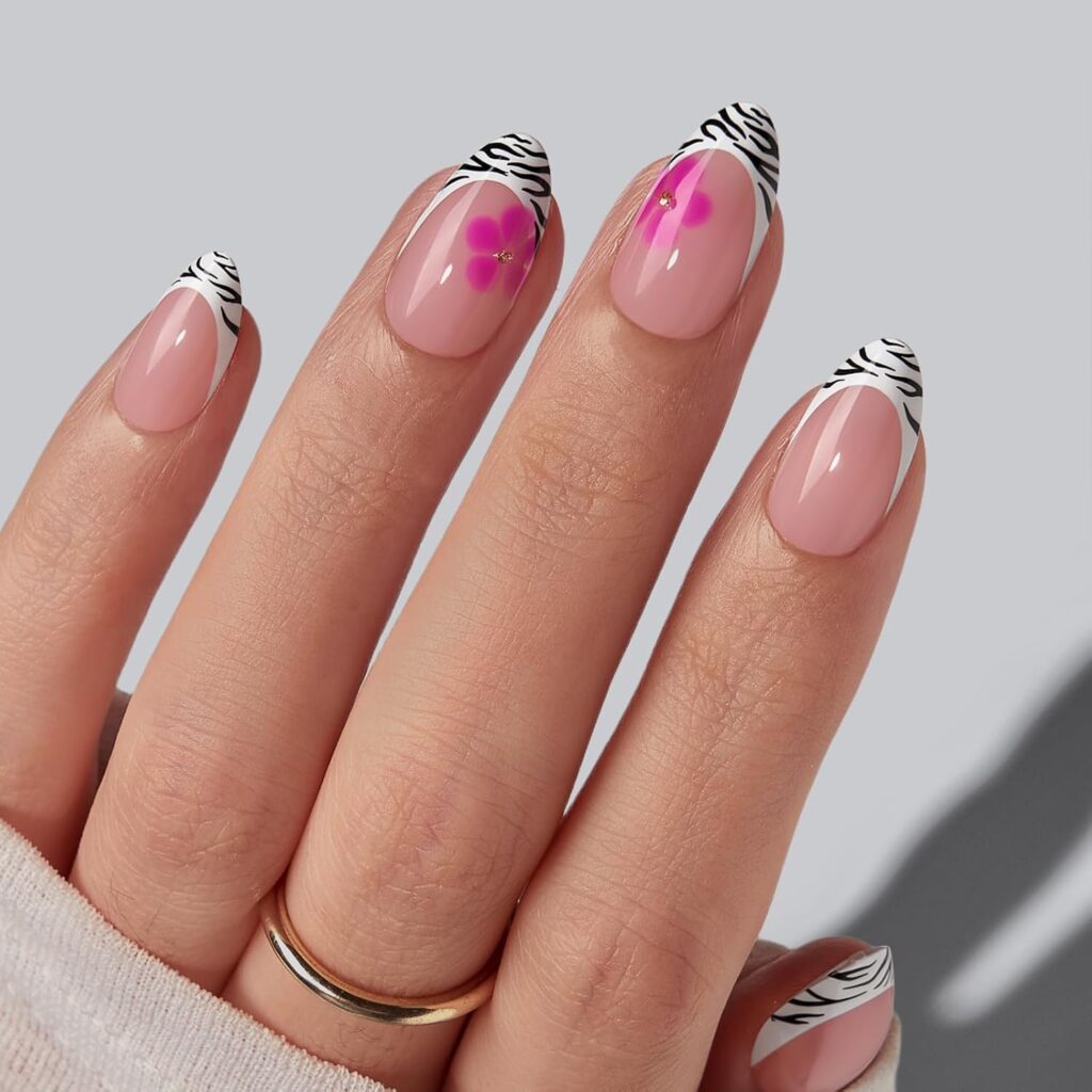 berry spritz nails