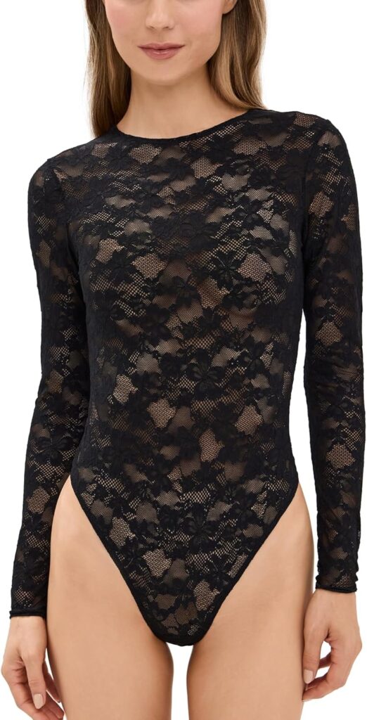 The Elegance of Lace -- Romance is Back black lace body suit