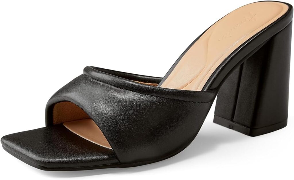 chunky black sandals