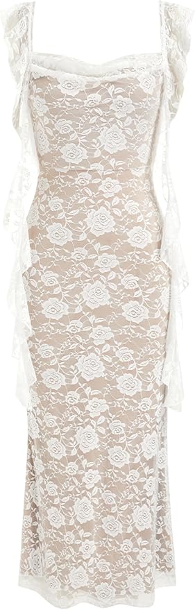 The Elegance of Lace -- Romance is Back cream lace dress