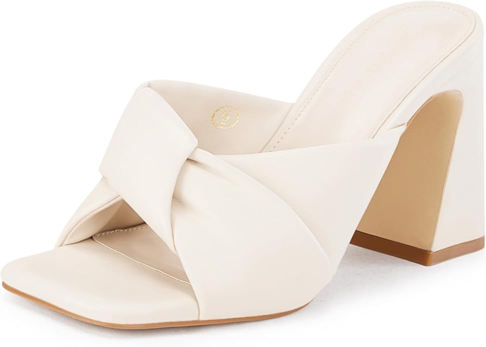 cream sandal heels