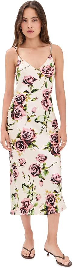 lagence silk slip dress