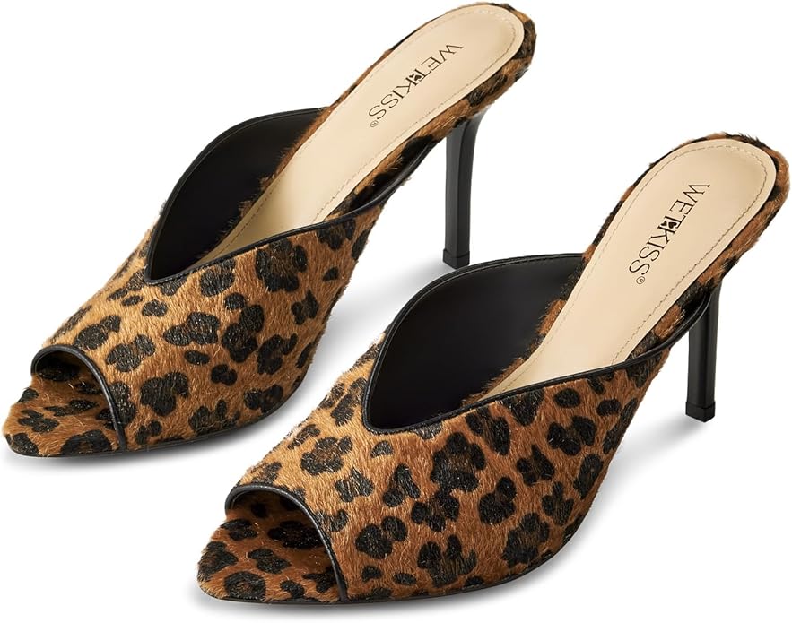 leopard sandals
