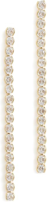Summer's Chicest Earrings To Elevate Any Outfit logan tay long bezel earrings