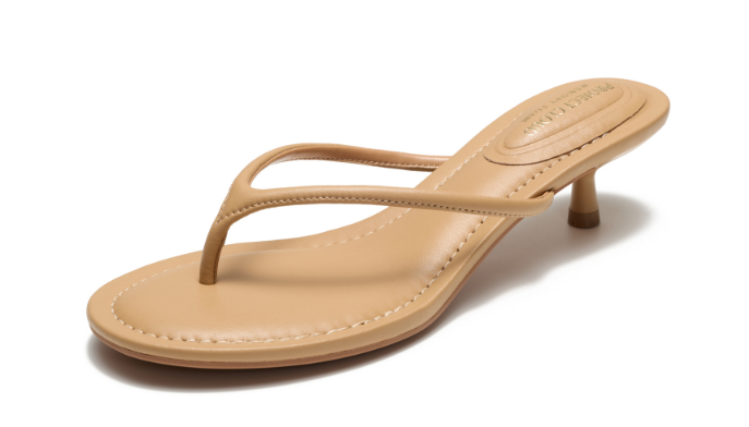 nude thong sandal