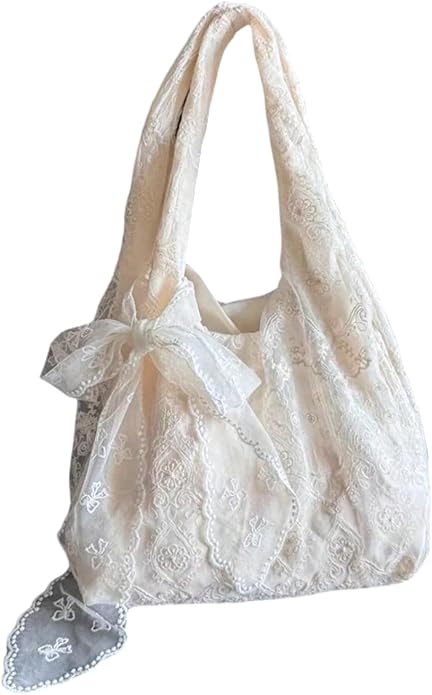 The Elegance of Lace -- Romance is Back white lace purse